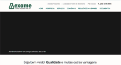 Desktop Screenshot of examelaboratorio.com.br