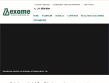 Tablet Screenshot of examelaboratorio.com.br